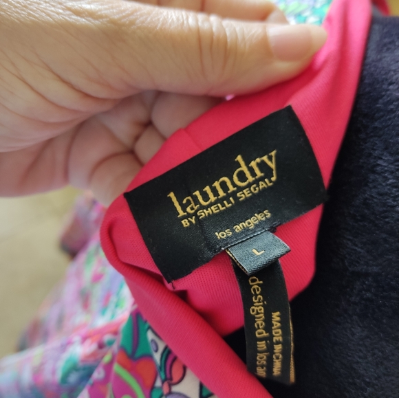 Laundry by Shelli Segal Pink Multicolor Dress Size L - Picture 6 of 7